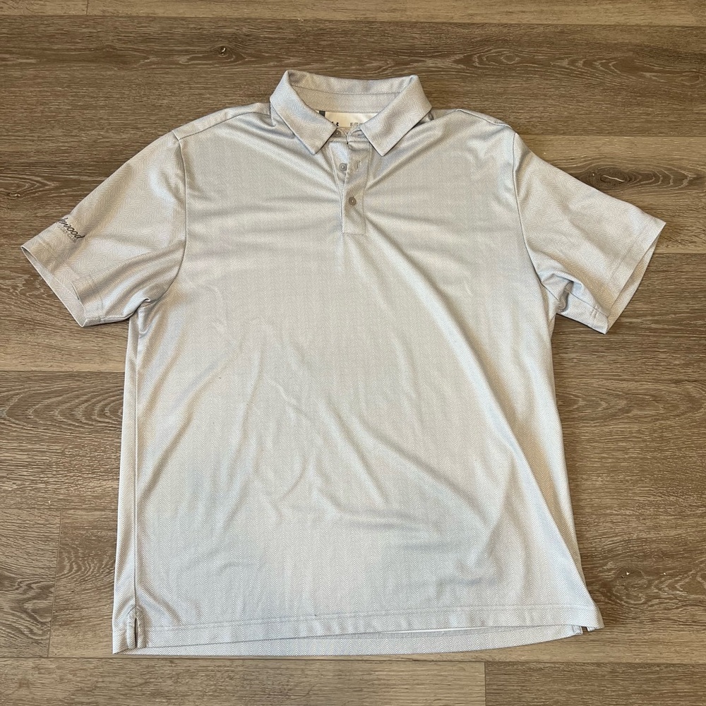 Under Armour Light Gray Golf Polo Short Sleeve